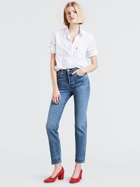 Levi's Premium Wedgie Icon Fit Ankle Women's Button Fly Jeans |  Size: 32